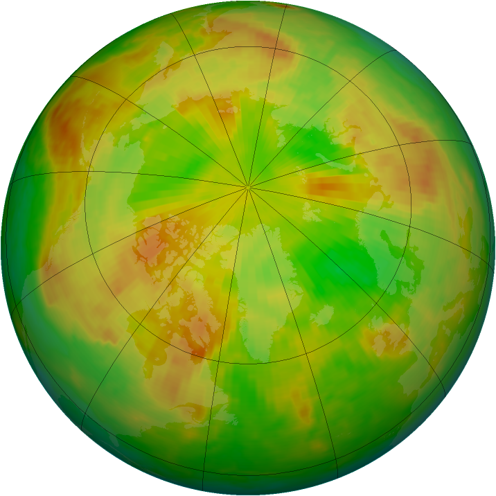 Arctic ozone map for 06 June 1979